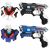 2 KidsTag Laserpistolen + 2 Wasserdampfwesten - blau/weiss