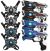 KidsTag Laser Tag Set - 4 laserpistolen + 4 westen - schwarz/blau