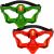 2 Light Battle Active VIP masken (grün, orange)