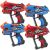 4 KidsTag Recharge P2 Lasertag set -  Rot/Blau