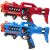 2 KidsTag Recharge P1 oplaadbare lasergeweren rood/blauw