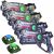4 Active Laser Tag Pistole (camo grün, grau) + 2 Ziele