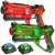 2 Active Laser Tag Pistole (orange, grün) + 2 Ziele