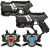 2 Connect Anti-Cheat Laser-Tag Pistolen (metallic grün, grau) + 2 Connect Westen