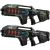 2 Connect Anti-Cheat Laser-Tag Gewehre (metallic grün, grau)
