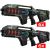 12 Connect Anti-Cheat Laser-Tag Gewehre (metallic grün, grau)