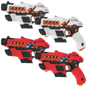 KidsTag Plus Lasertag-Set: 4 Laserpistolen