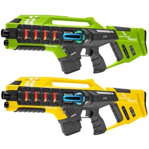 Light Battle Connect Laser Tag Guns – Grün/Gelb – 2 Mega Blaster