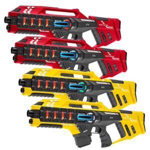 Light Battle Connect Lasergame set - Rot/Gelb - 4 Mega Blasters