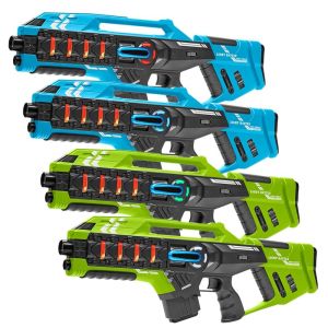 Light Battle Connect Laser Tag Set – Blau/Grün – 4 Mega Blaster