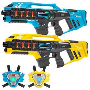 2 Connect Mega Blasters + 2 Connect Westen - Blau/Gelb