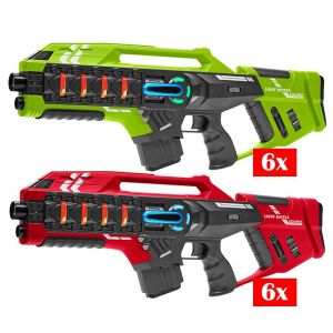 Light Battle Connect Laser Tag Set – Rot/Grün – 12 Mega Blaster