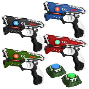 KidsTag Laser tag set - 4 Laserguns 4 Farben + 2 Ziele