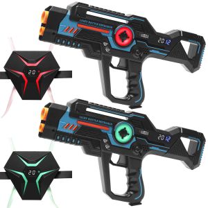 2 Light Battle Recharge StarShooters - Blauw + 2 Recharge vesten