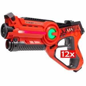 12 Active Laser Tag Pistolen (orange)