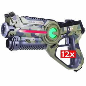 12 Active Laser Tag pistolen (Camo Grün)