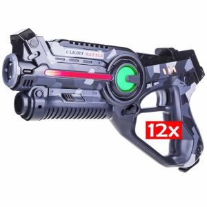12 Active Laser Tag Pistolen (Camo Grau)