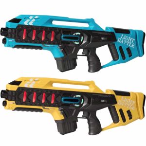 2 Anti-Cheat Laser Tag gewehre (blau, gelb)