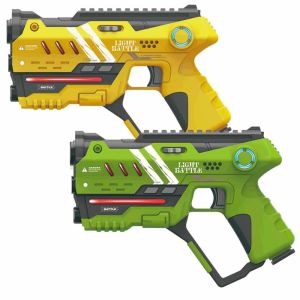 2 Anti-Cheat Laser Tag Pistolen (gelb, grün)