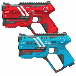 2 Anti-Cheat Laser Tag Pistole (rot, blau)