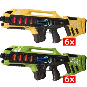 12 Anti-Cheat Laser Tag Gewehre (gelb und grün)