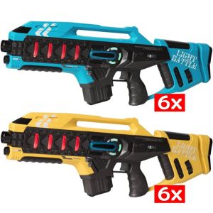 12 Anti-Cheat Laser Tag Gewehre (gelb und blau)