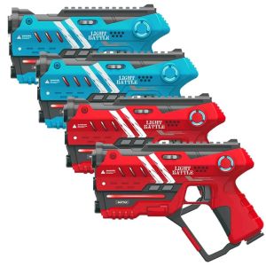 4 Anti-Cheat Laser Tag Pistole (rot,  blau)