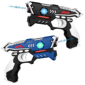 KidsTag Laser Tag Set: 2 Laserpistolen - Blau/Schwarz