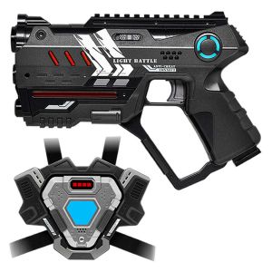 Connect Anti-Cheat Laser-Tag Pistole (metallic grau) + Connect Weste