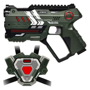 Connect Anti-Cheat Laser-Tag Pistole (metallic grün) + Connect Weste